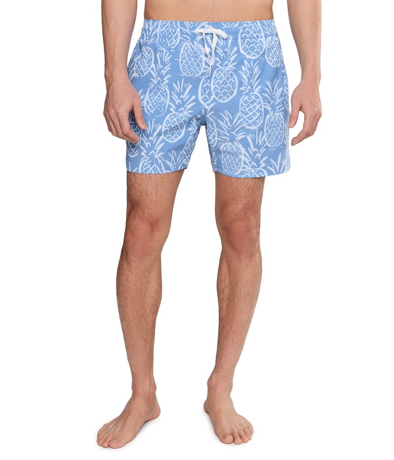 チャビーズ メンズ 水泳着 二分の一ズボン下・さる股引き Chubbies The Thighnapples 5.5\" (Classic Lined Swim Trunks) Medium Blue 青色"