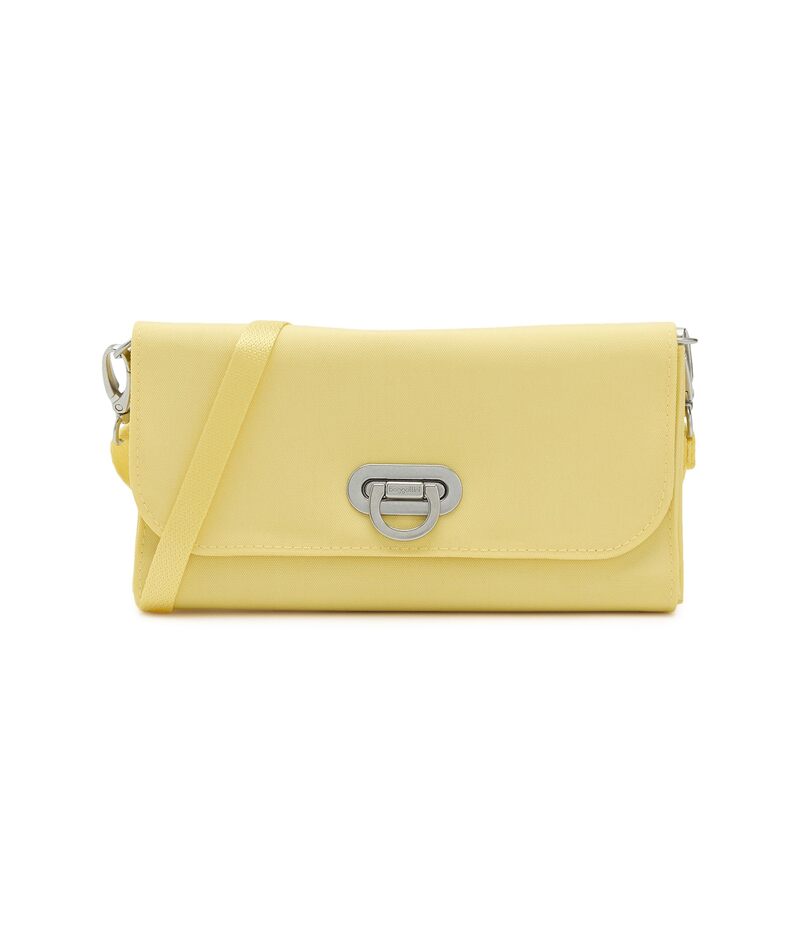 バッガリーニ レディース 御徒面子 Baggallini Coastal Flip Lock RFID Phone Wallet Crossbody Butter Yellow 黄色