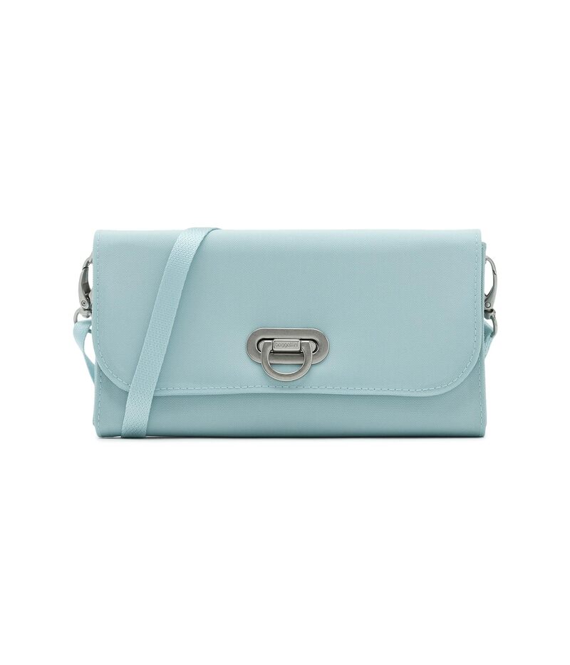 バッガリーニ レディース 御徒面子 Baggallini Coastal Flip Lock RFID Phone Wallet Crossbody Pool