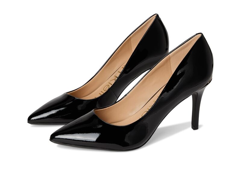 カルバンクライン レディース シューズ ヒール Calvin Klein Gayle Pump Black Patent 1 ブラック｜ReVida 店