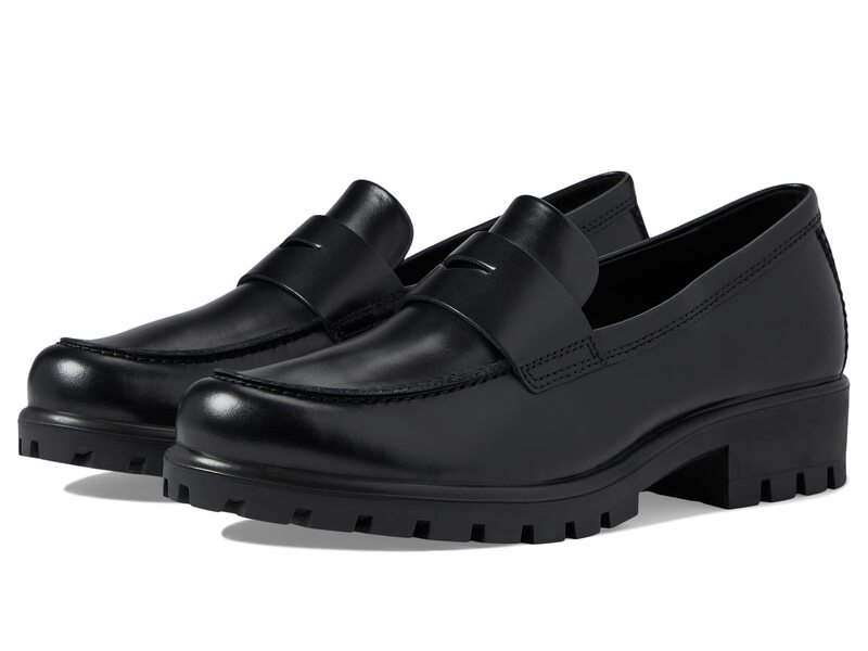山びこ レディース シューズ スリッポン・ローファー ECCO Modtray Penny Loafers Black Leather 黒いこと
