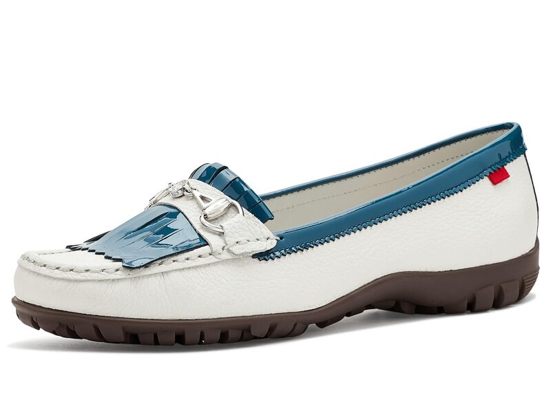 マークジョセフニューヨーク レディース シューズ スリッポン・ローファー Marc Joseph New York Lexington Golf Harbor White Grainy 白いこと