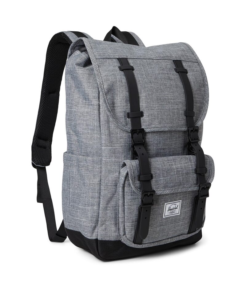 ハーシェルサプライ メンズ 御徒面子 うしろ側風呂敷き包み・背嚢 Herschel Supply Co. Little America Mid Backpack Raven Crosshatch