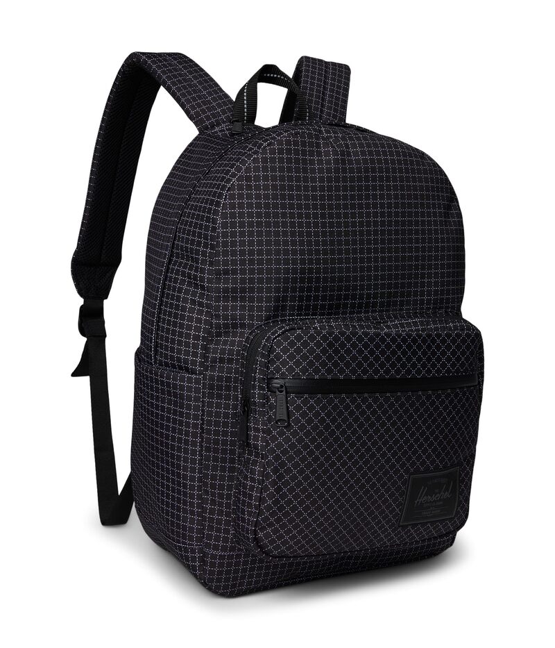 ハーシェルサプライ メンズ 御徒面子 うしろ側容器に並べる・背嚢 Herschel Supply Co. Pop Quiz Backpack Grid-Black 黒いこと