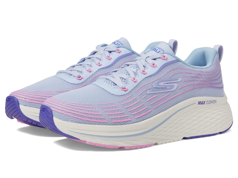 スケッチャーズ レディース シューズ スニーカー SKECHERS Max Cushioning Elite 2.0 Light Blue/Pink 青碧