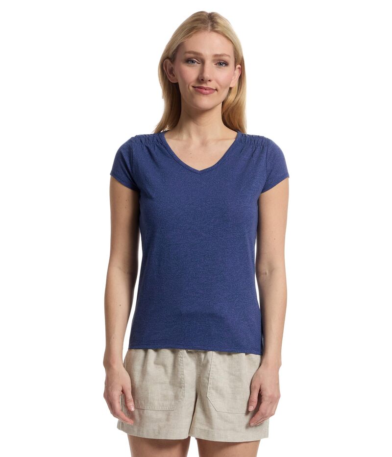 ロイヤルロビンズ レディース トップス ティーシャツ Royal Robbins Featherweight Slub Tee Future Dusk Nisene Print