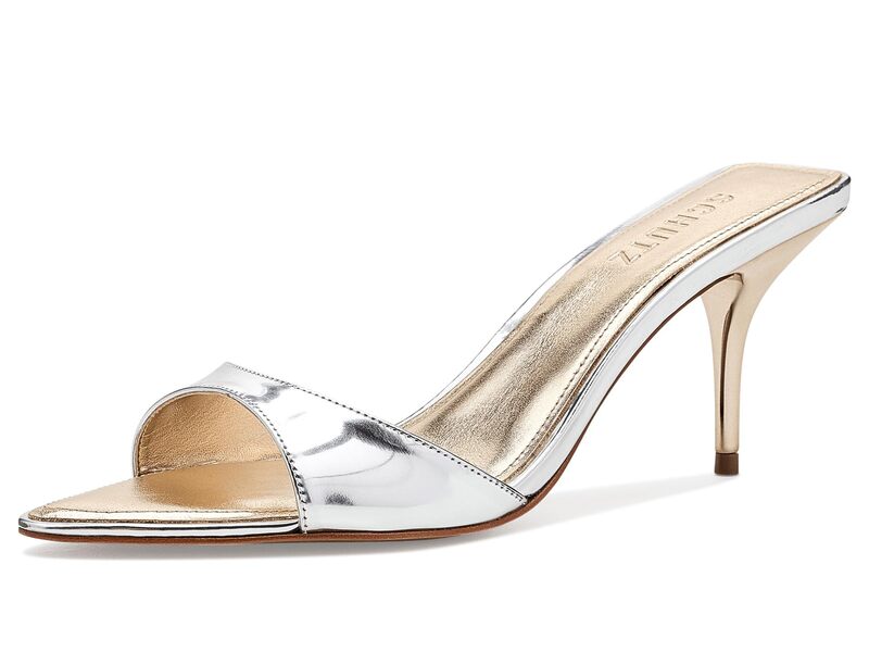 シュッツ レディース シューズ 踵 Schutz Elodie Silver しろがね色