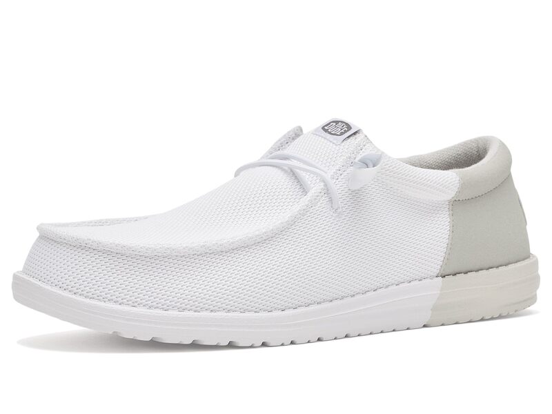ヘイデュード メンズ シューズ メッシュ Hey Dude Wally Funk Mesh Split White/Grey ホワイト|ReVida 店