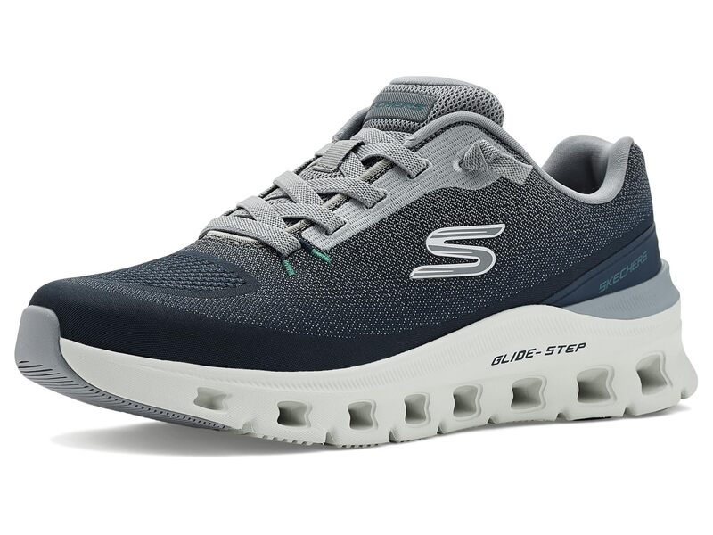 スケッチャーズ メンズ シューズ スニーカー SKECHERS Glide-Stepro Waverra Navy/Gray 薄墨色