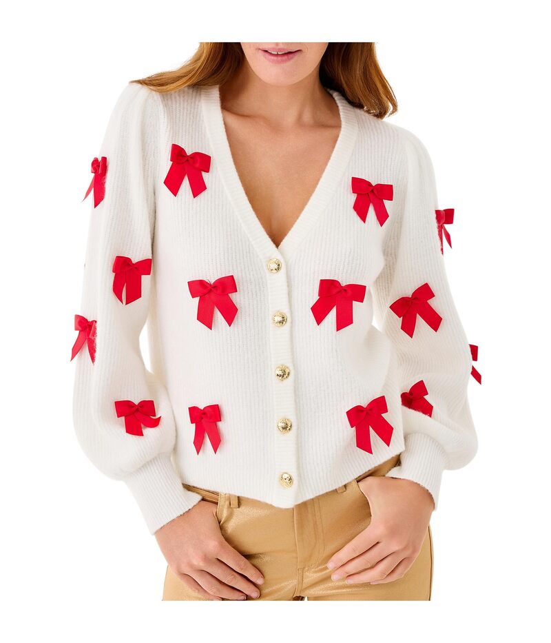 リリーピュリッツァー レディース アウター 編み物・スウェーター ジレー Lilly Pulitzer Zarie Cardigan Coconut Party Bows
