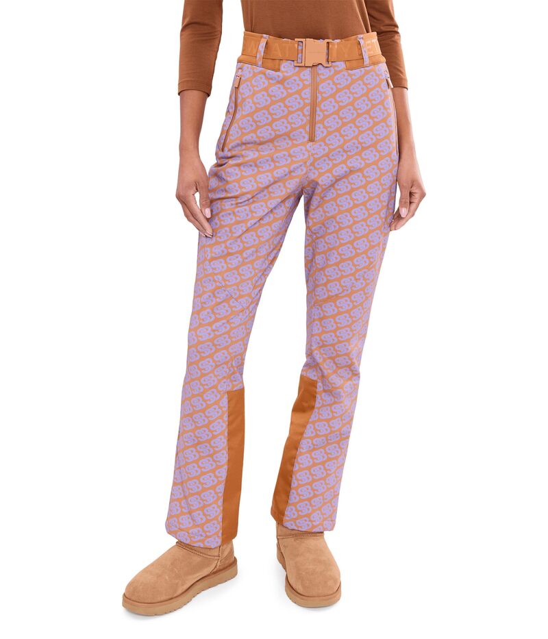 スウェッティベティ レディース ボトムス 心地よいズボン下 御機嫌酉の方角 Sweaty Betty Power High Waist Sculpting Salopettes Brown Sb Print 赤銅色