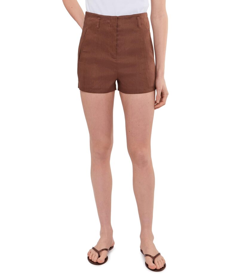 ジョーズジーンズ レディース ボトムス 二分の一ズボン下・さる股引き Joe\u0027s Jeans The Frankie Tailored Shortie Chocolate 黒茶