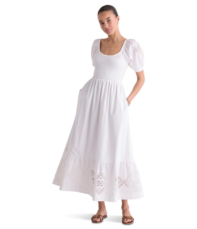 ヴァインヤードヴァインズ レディース トップス ワンピース レース Vineyard Vines Ellen Eyelet Lace Dress White Cap ホワイト｜ReVida 店