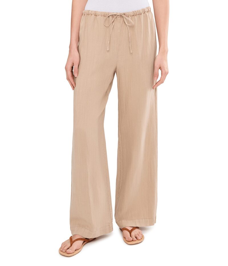 マイケルスターズ レディース ボトムス 心地よいズボン下 Michael Stars Marissa Drawstring Pants Macadamia