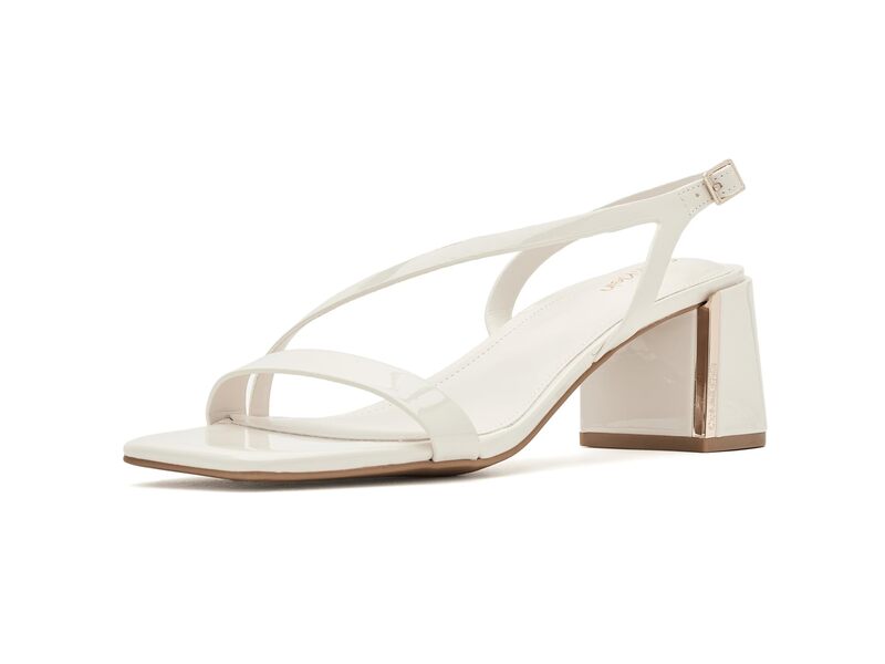 カルバンクライン レディース シューズ ブーツ・レインブーツ Calvin Klein Kelsie Ivory Patent 象牙色