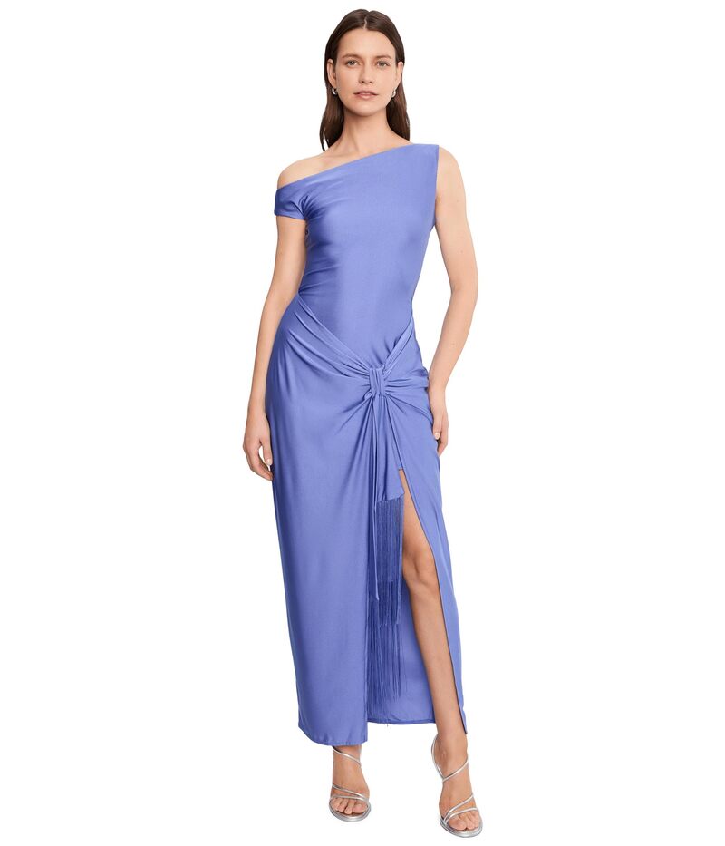 アヴェックレフィーユ レディース トップス 衣装 非対称 Avec Les Filles Asymmetric Twist Front Dress Baja Blue 青色
