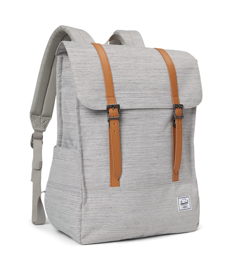 ハーシェルサプライ メンズ 御徒面子 うしろ側容器に並べる・背嚢 Herschel Supply Co. Survey Backpack Light Grey Crosshatch 薄墨色