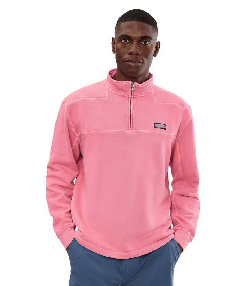 ヴァインヤードヴァインズ メンズ アウター パーカー・スウェット プルオーバー Vineyard Vines Garment Dyed Surf Shep Shirt Jetty Red 赤いこと