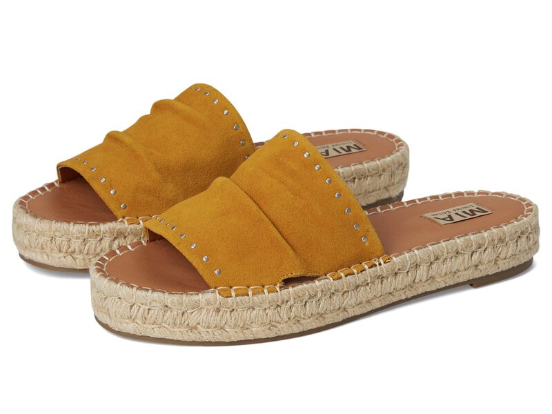 ミア レディース シューズ サンダル MIA MLE-Dahya Mustard 洋芥子