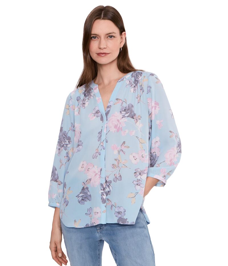 エヌワイディージェイ レディース トップス シャツ ブラウス NYDJ Pinutck Blouse Graceful Blossom｜ReVida 店