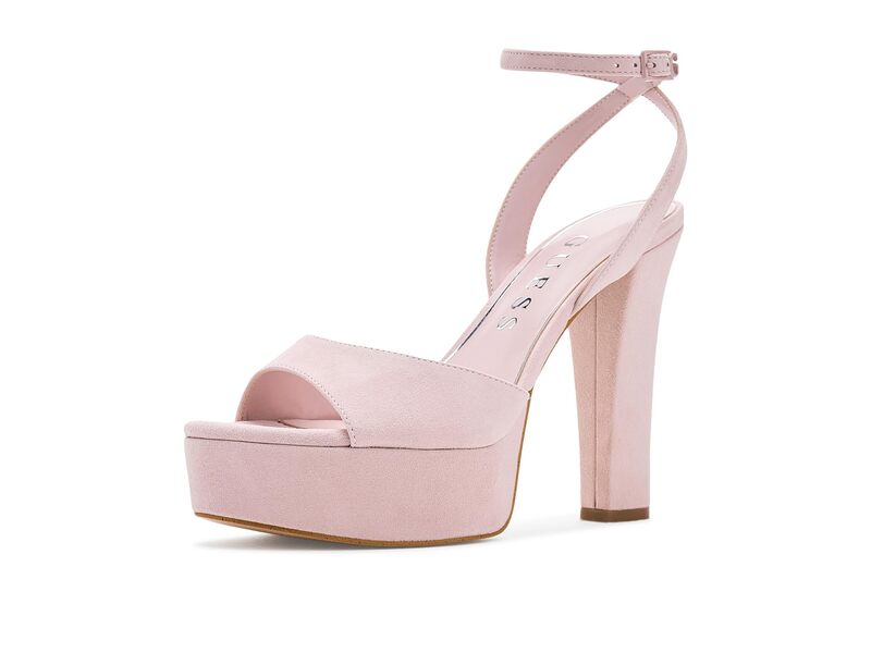 ゲス レディース シューズ 踵 GUESS Hitten Light Pink Suede サクラ色