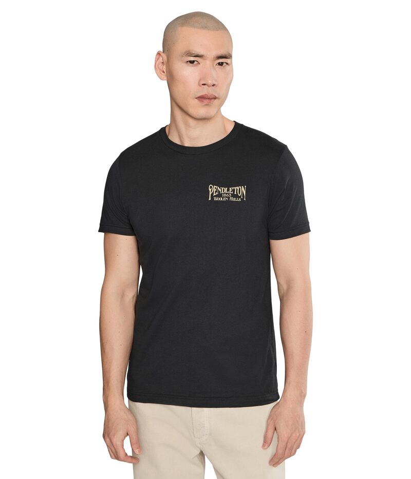 ペンドルトン メンズ トップス プルオーバー グラフィック Pendleton Stockmen Stamp Graphic Tee Vintage Black/Tan 黒いこと