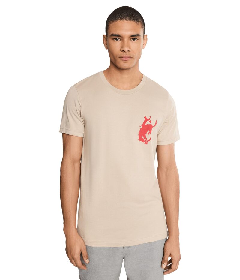 ペンドルトン メンズ トップス プルオーバー ヴィンテージ ロゴタイプ グラフィック Pendleton Whisky Vintage Logo Graphic Tee Tan/Red 赤いこと