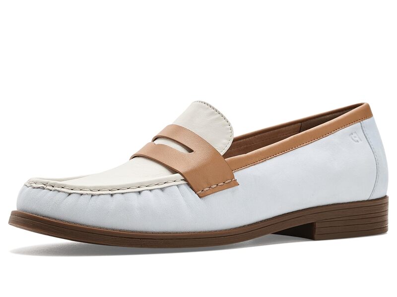 電話を掛けるハーン レディース シューズ スリッポン・ローファー Cole Haan Stassi Soft Driving Style Loafers Ballad Blue Suede/Biscuit Leather/Powder Leather 青色