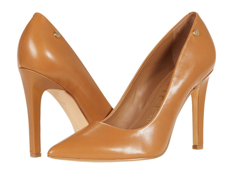 カルバンクライン レディース シューズ ヒール Calvin Klein Brady Caramel|ReVida 店