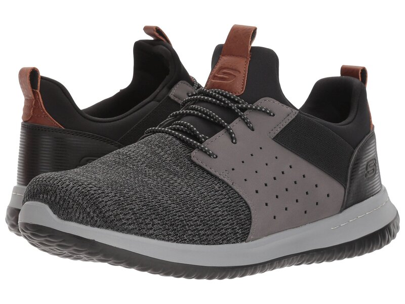 スケッチャーズ メンズ シューズ スニーカー SKECHERS Classic Fit Delson Camben Black/Gray 黒いこと