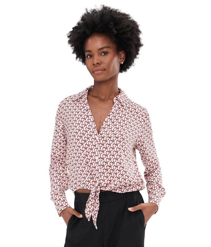 サンクチュアリー レディース トップス シャツ Sanctuary Lover Tie Shirt Petal Grid｜ReVida 店
