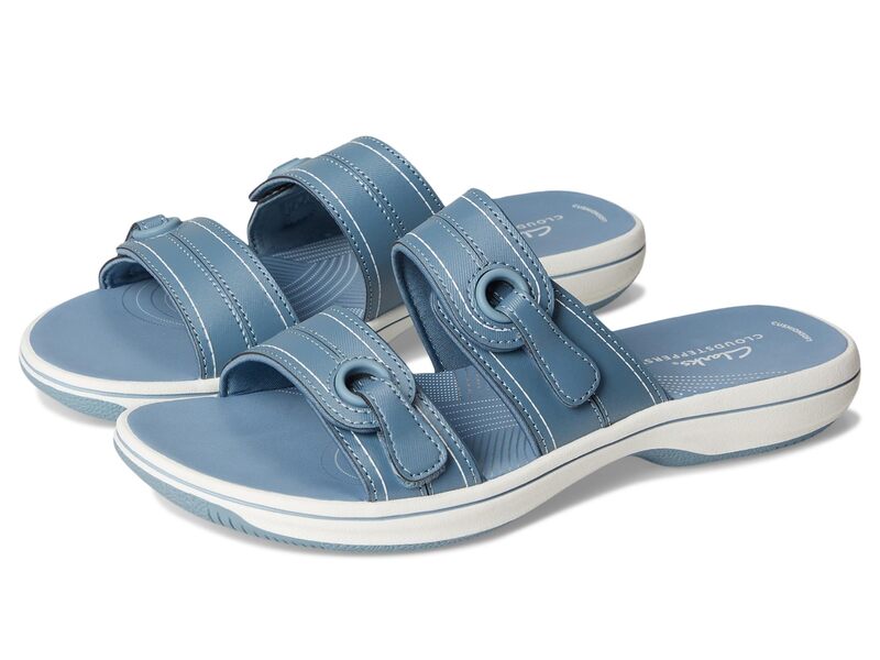 クラークス レディース シューズ サンダル Clarks Breeze Maye Denim Synthetic ジーンズ