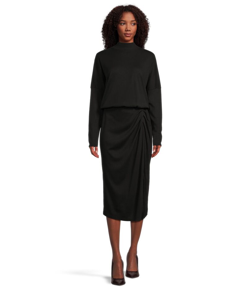 マイケルスターズ レディース トップス 衣裳 MIDI Michael Stars Lila Blouson Midi Dress Black 黒いこと
