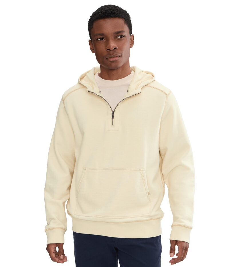 トッミーバハマ メンズ アウター パーカー・スウェット ハーフジップ Tommy Bahama Cirrus Breeze Half Zip Hoodie Natural