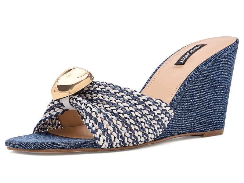 ナインウェスト レディース シューズ ヒール Nine West Nessla Cream/Denim クリーム|ReVida 店