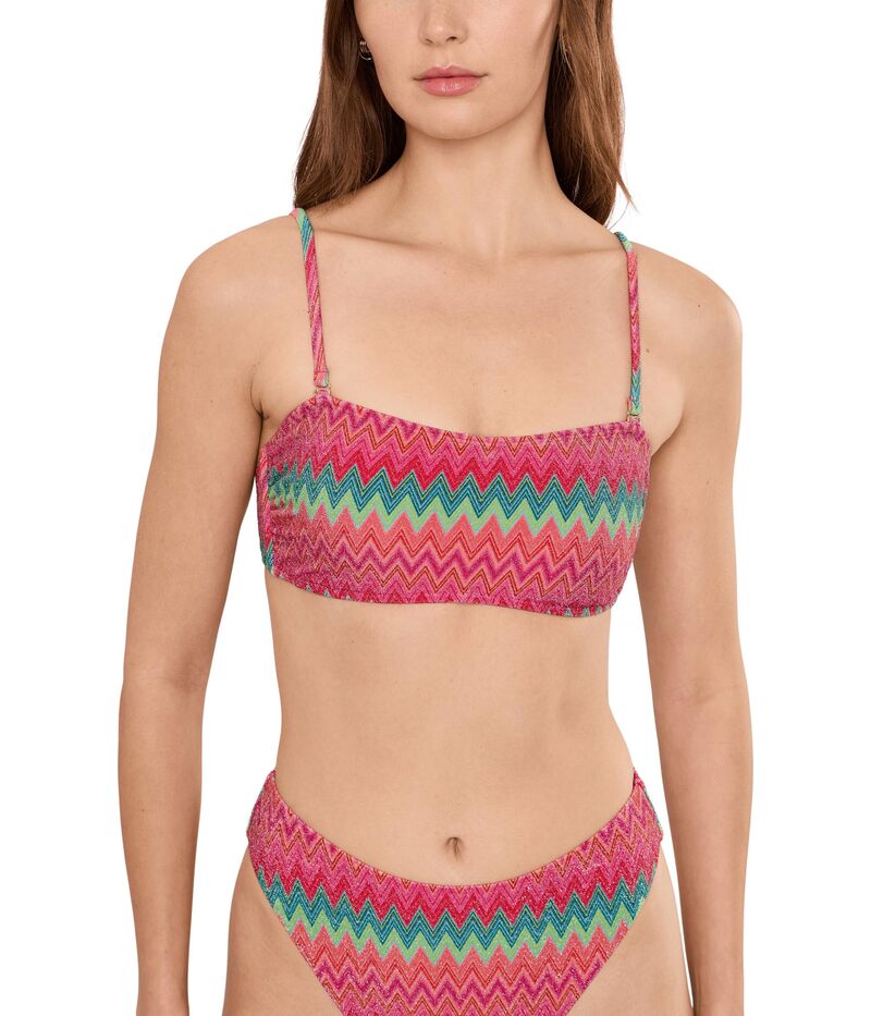 ビーチライオット レディース 海水着 とっ始めのみ Beach Riot Kelsey Top Strawberry Ice Chevron