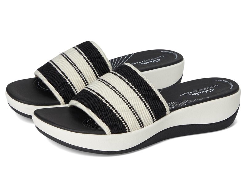 クラークス レディース シューズ ヒール Clarks Arla Hollis Black Combi Textile ブラック｜ReVida 店 13,285円