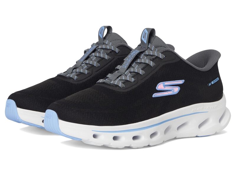 スケッチャーズ レディース シューズ スニーカー SKECHERS Performance Go Walk Glide Step 2.0 Maria Hands Free Slip-ins Black/Blue 黒いこと