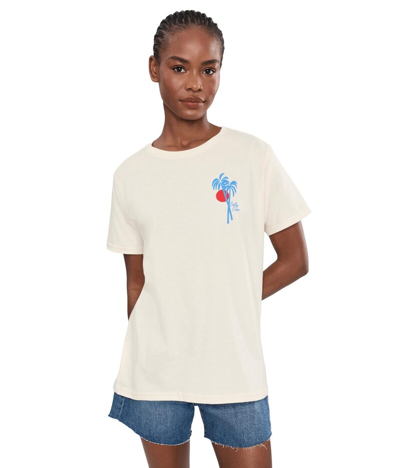 ソルティークルー レディース トップス シャツ Salty Crew Geo Palm B.F Tee White ホワイト｜ReVida 店