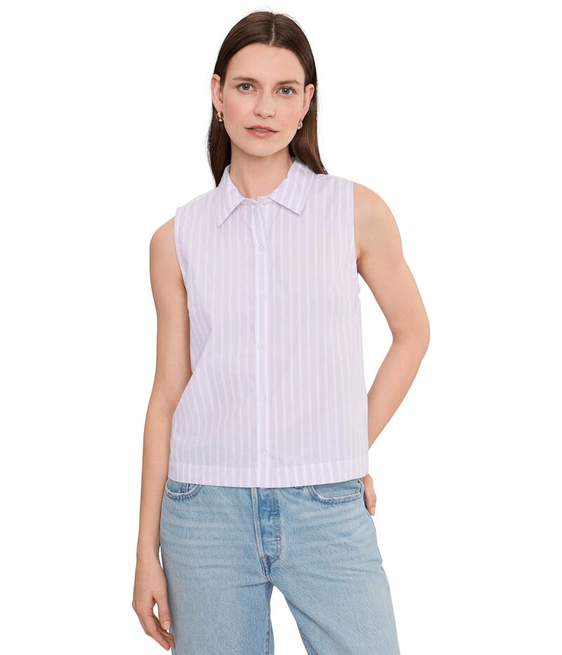 リラピー レディース トップス シャツ ノースリーブ Lilla P Striped Sleevelesshirt Lavender Stripe ラベンダー|ReVida 店
