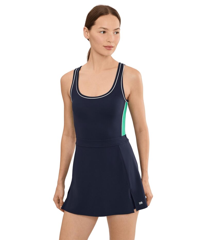 スピリッツフィフティファイブ レディース トップス 衣裳 Splits59 Martina Rigor Color Block Dress Indigo/Spearmint インディゴ