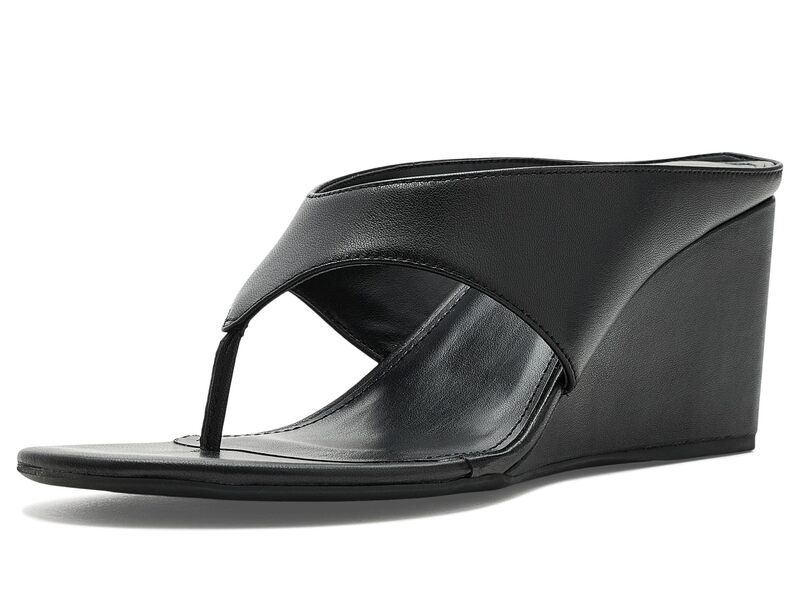 目じるし・フィッシャー レディース シューズ 踵 Marc Fisher LTD Udena Black Leather 黒いこと