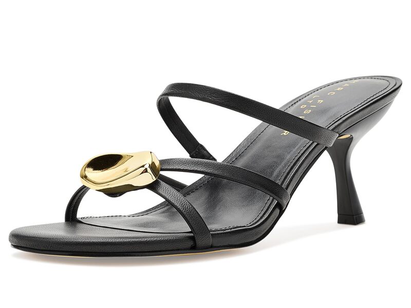 目じるし・フィッシャー レディース シューズ ブーツ・レインブーツ Marc Fisher LTD Natesa Black Leather 黒いこと