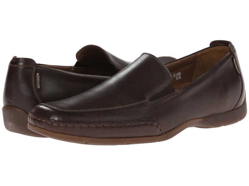 メフィスト メンズ シューズ スリッポン・ローファー Mephisto Edlef Dark Brown Smooth Leather 赤銅色