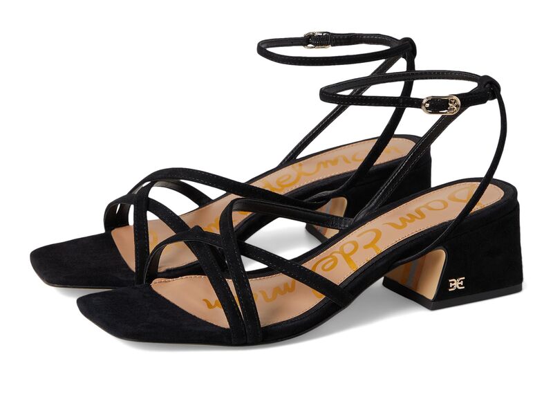 サムエデルマン レディース シューズ ヒール Sam Edelman Whitley Black Suede ブラック｜ReVida 店