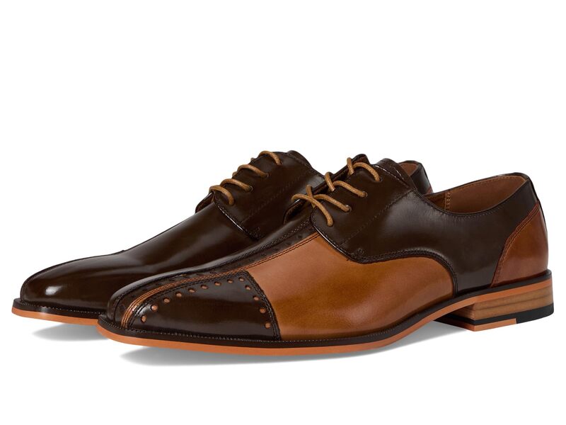 ステイシーアダムス メンズ シューズ オックスフォード 旗がしら Stacy Adams Palmento Cap Toe Oxford Brown Multi 赤銅色