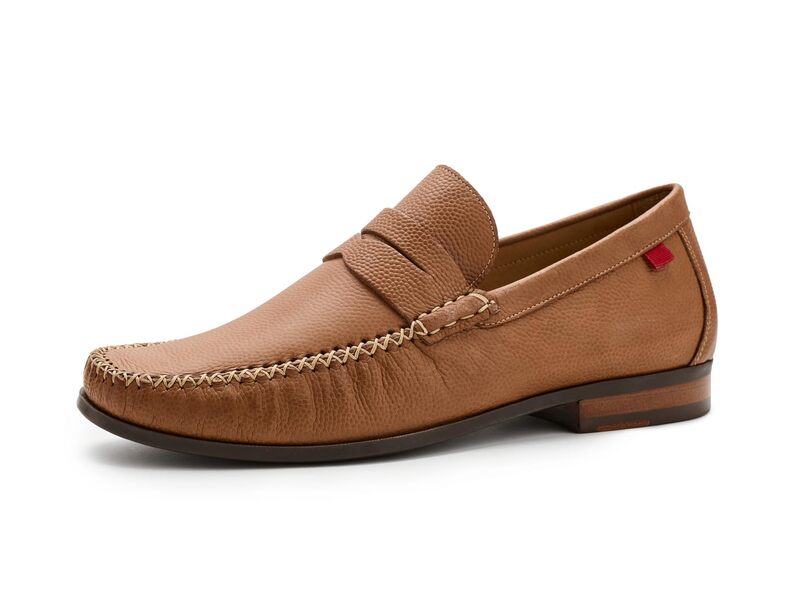 マークジョセフニューヨーク メンズ シューズ スリッポン・ローファー Marc Joseph New York Walker Streetan Pebble Nobuck タン