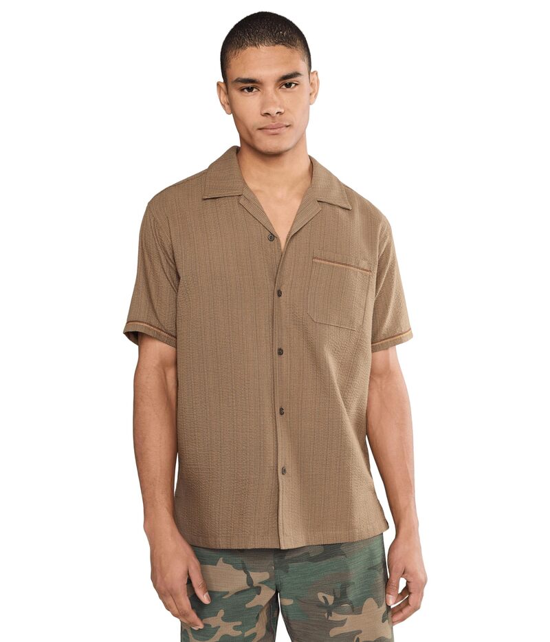 ハーレー メンズ トップス プルオーバー Hurley Lay Day Camp Short Sleeve Bristlecone