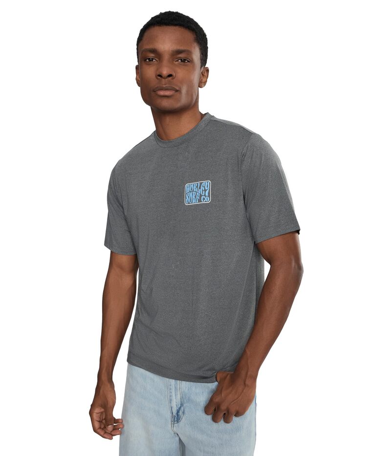 ハーレー メンズ トップス プルオーバー Hurley Hybrid Upf Short Sleeve Grey Heather 薄墨色