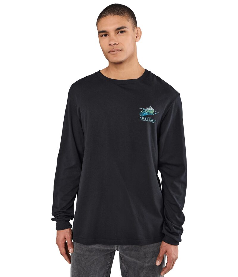 ソルティークルー メンズ トップス シャツ Salty Crew Mahi Surface Long Sleeve Black ブラック|ReVida 店